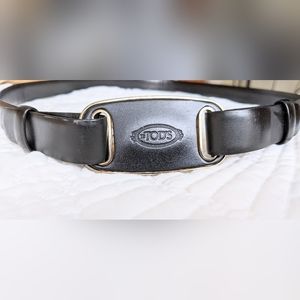 Tod's Black Leather Belt